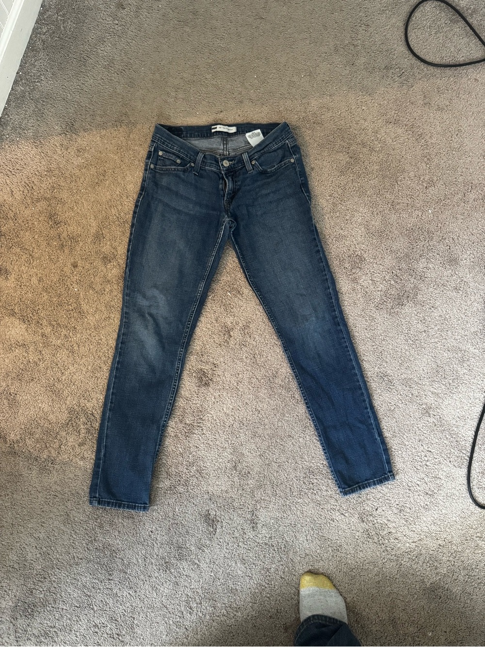 Levi’s super low skinny jeans